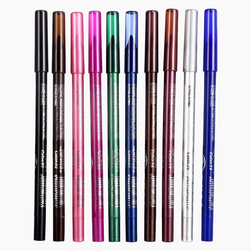 Chromelle™ – 10-delige Gel Eyeliner Set voor Oneindige Looks