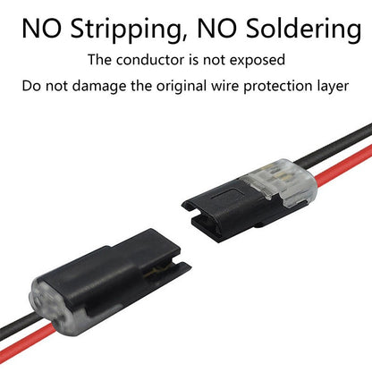 FlexiConnect™ 2-Pins Solderloze Draadconnectoren | 20 Stuks