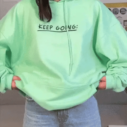 100 redenen om te blijven leven Hoodie (Keep Going)