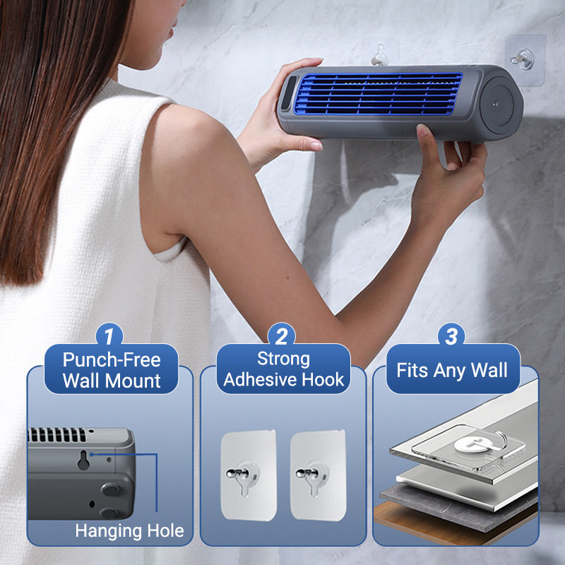 BreezeFlow™ | 2-in-1 Draagbare Turbo Tower Ventilator