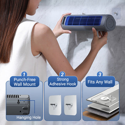 BreezeFlow™ | 2-in-1 Draagbare Turbo Tower Ventilator