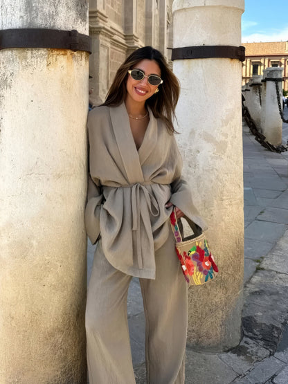 ARYA | KIMONO LINNEN SET