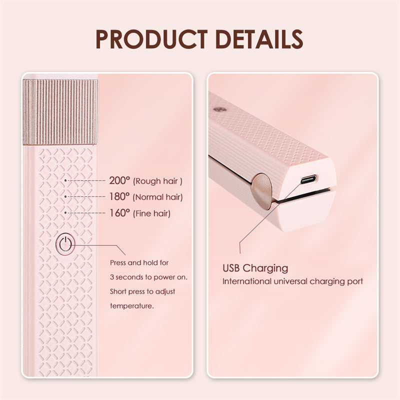 GlamEase™ Draadloze Mini Stijltang