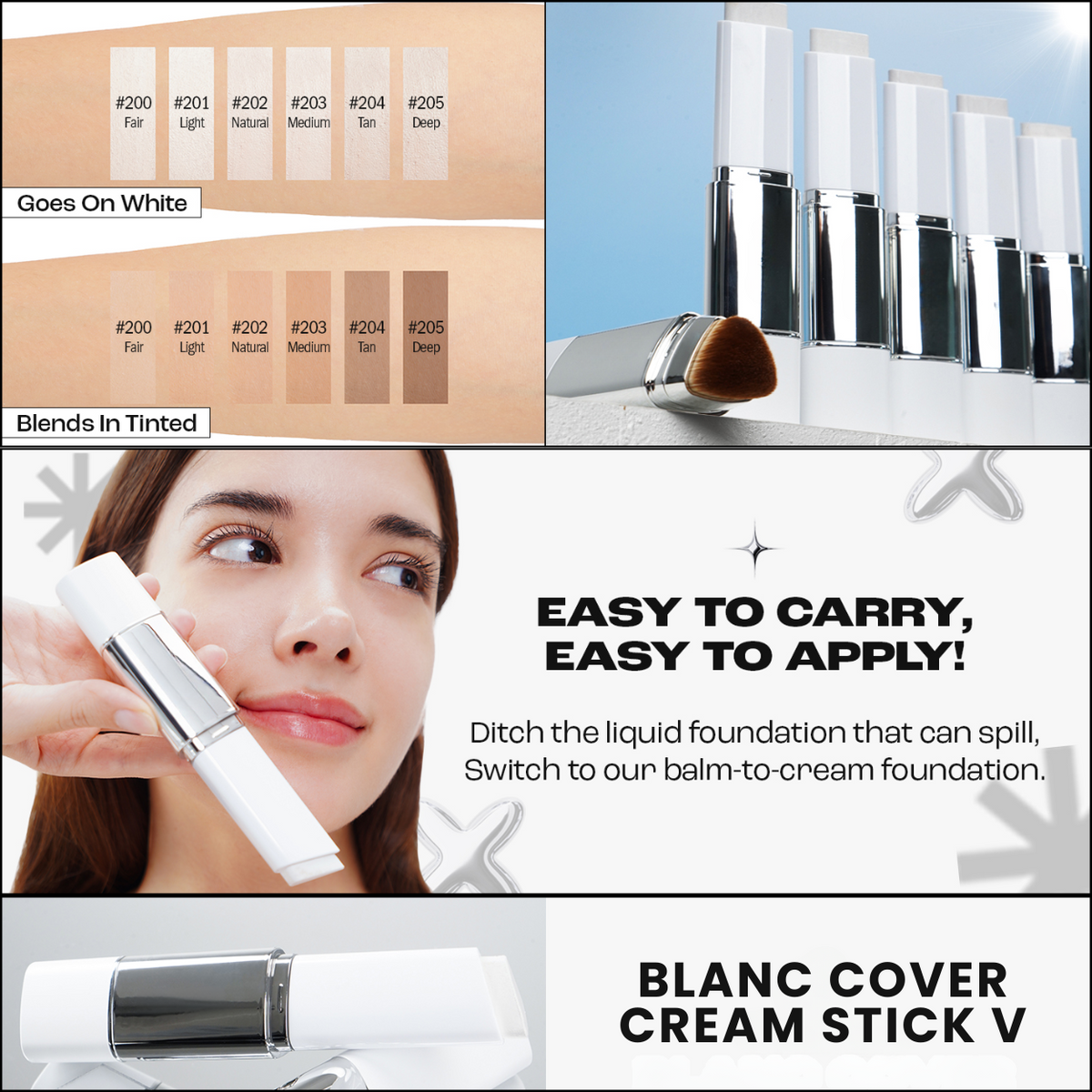 GlowLisse™ Dubbelzijdige Foundation Stick