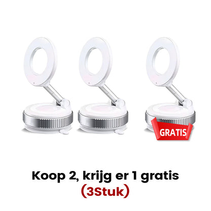 MagnoGrip™ – 360° Draaibare Magnetische Telefoonhouder met Vacuümzuigkracht