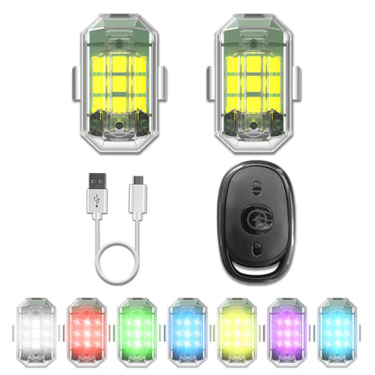 SkyGlide™ LED Strobe Lights | Voor Avonturiers op Twee Wielen!