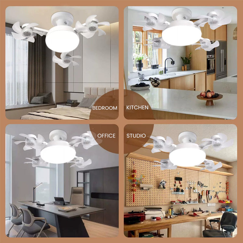 AeroGlow™ – Ventilatorlamp met Opvouwbare Bladen