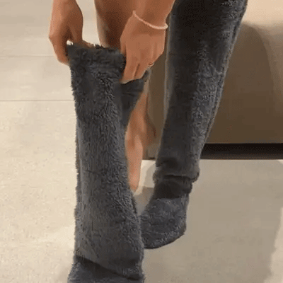 Wintera™ Ganzendons Kniekousen – Warmte met een vleugje kerstmagie 🎄