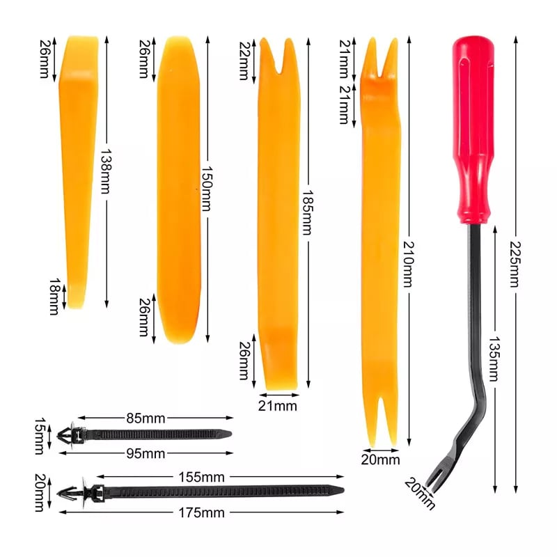 AutoGrip™ – Complete Set Bevestigingsclips voor Auto’s