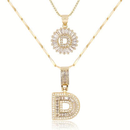 Lustra™ | Luxe Initial Ketting Set | 2 Stuks