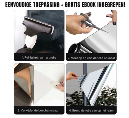 ShadeGuard™ | Zelfklevende Raam Privacyfolie