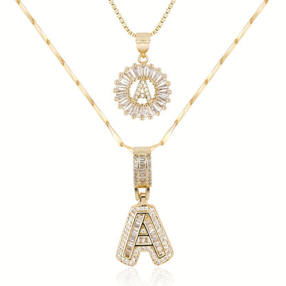 Lustra™ | Luxe Initial Ketting Set | 2 Stuks