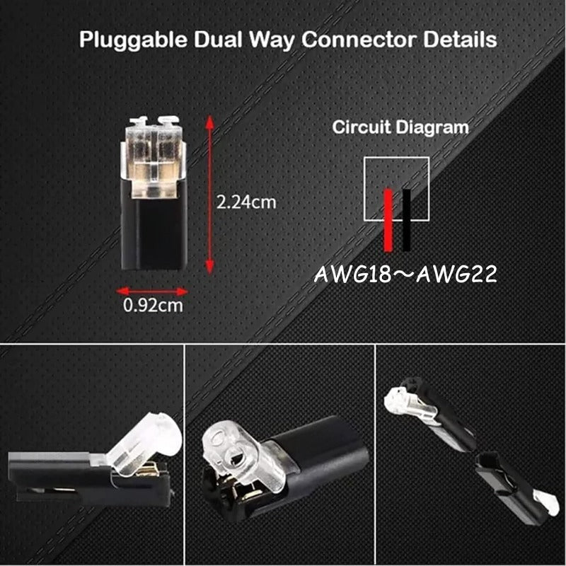 FlexiConnect™ 2-Pins Solderloze Draadconnectoren | 20 Stuks