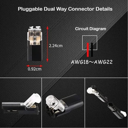 FlexiConnect™ 2-Pins Solderloze Draadconnectoren | 20 Stuks