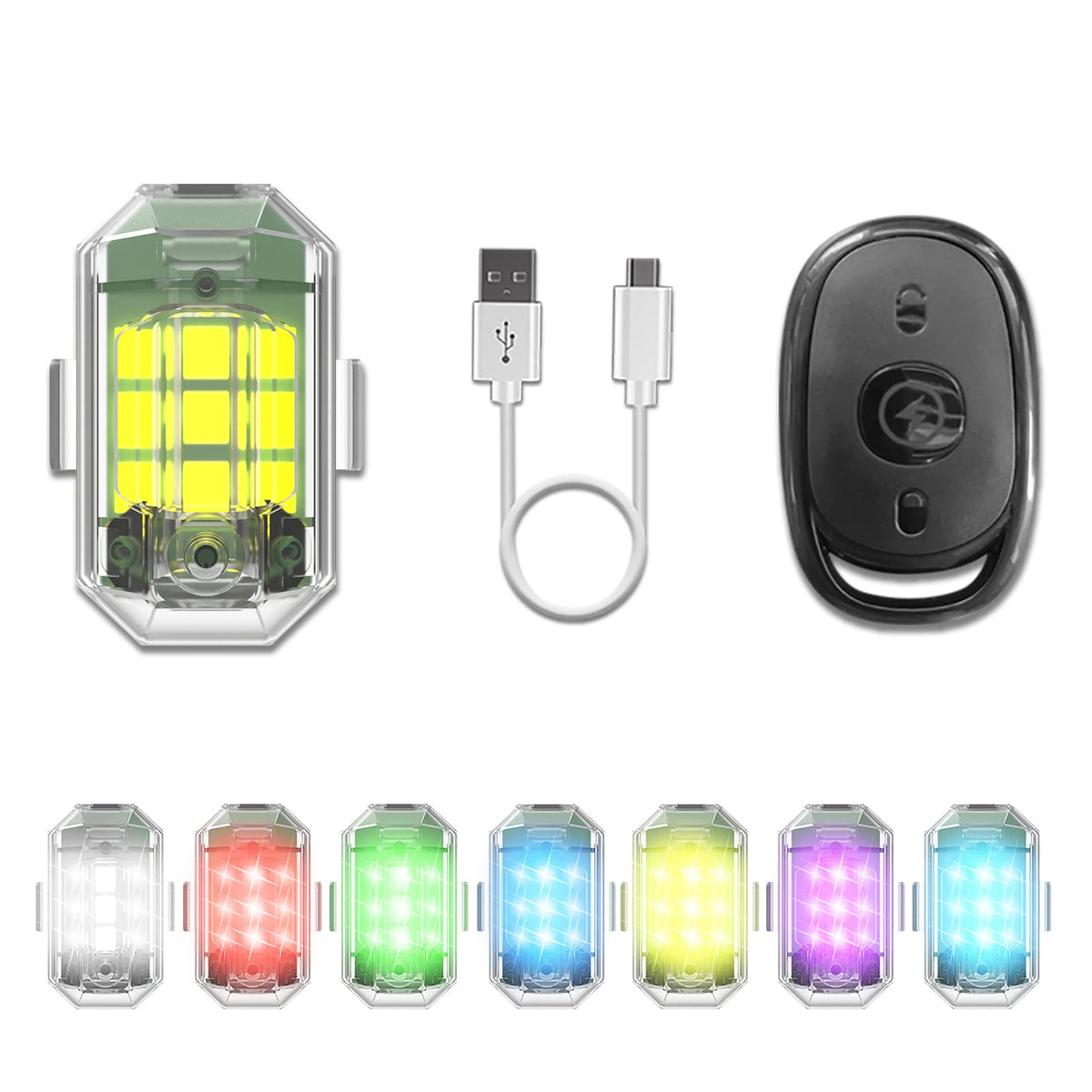 SkyGlide™ LED Strobe Lights | Voor Avonturiers op Twee Wielen!