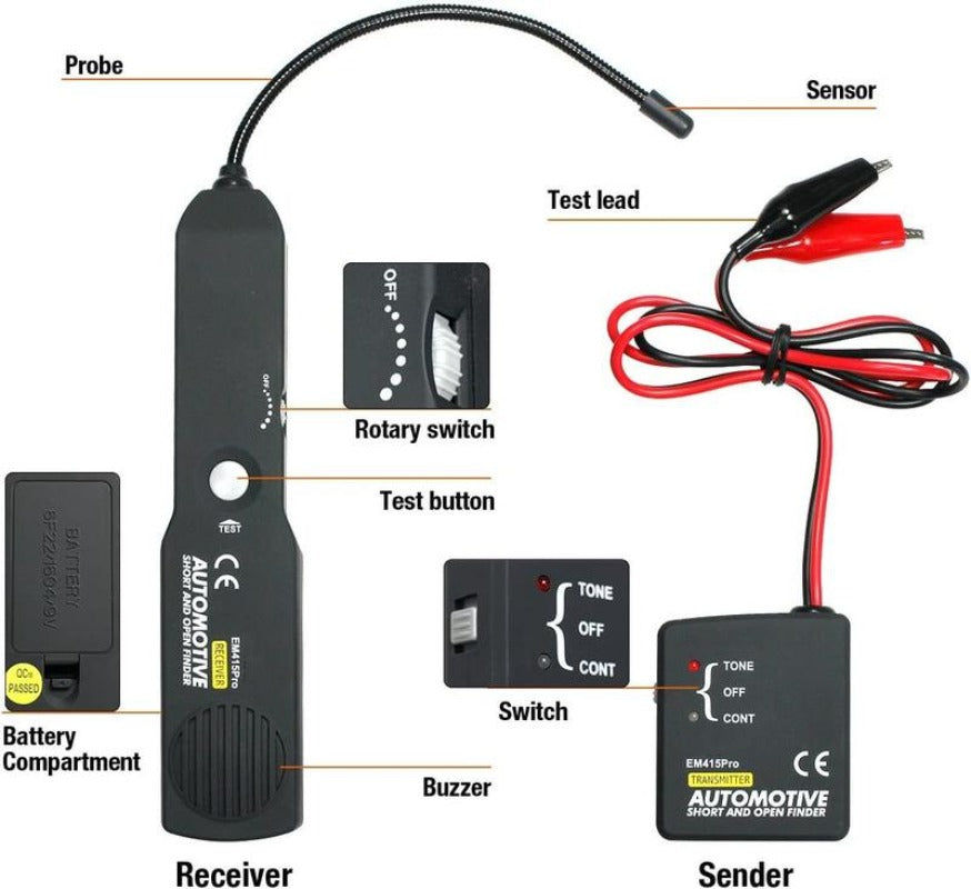 WireTrace™ – Professionele Draadzoeker voor Auto en Elektronica