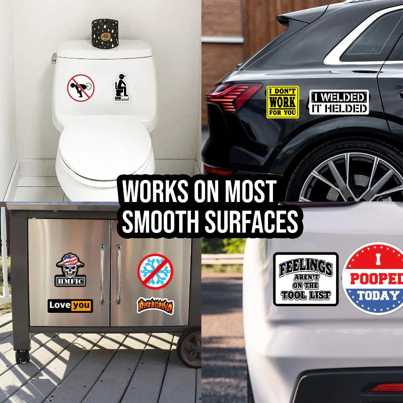 WerkTack™ – Stickers met Karakter voor Echte Vakmannen