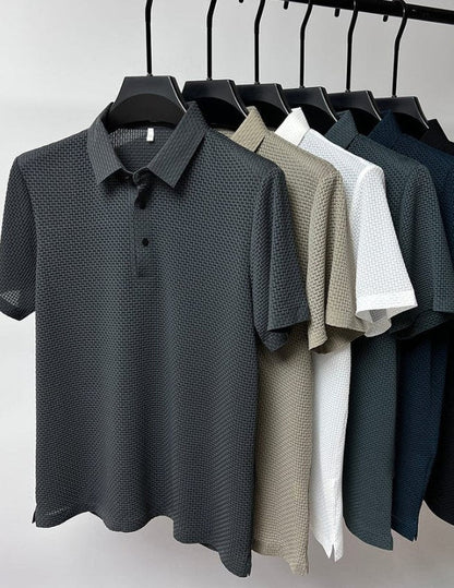 Manz™ - Poloshirt met korte mouwen