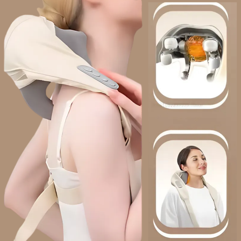 Relaxio™ – Comfortabele Nek- en Schoudermassager