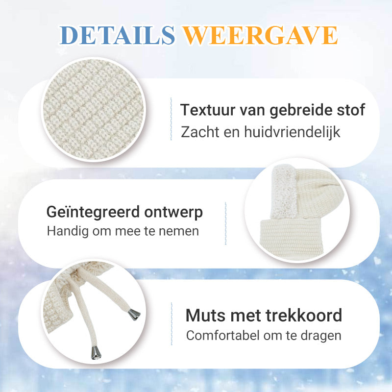 NorthLume™ Vrouwen Winddichte Sjaal-Muts voor Buiten
