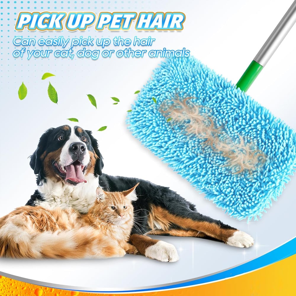 EcoSweep™ – Herbruikbare Microvezel Moppads voor Elke Vloer