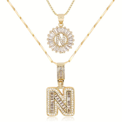 Lustra™ | Luxe Initial Ketting Set | 2 Stuks