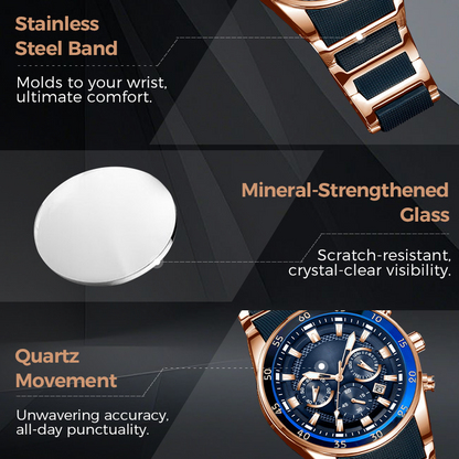 Aurelion™ Herenhorloge – Stijl, Functionaliteit & Tijdloos Design