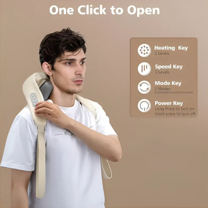 Relaxio™ – Comfortabele Nek- en Schoudermassager