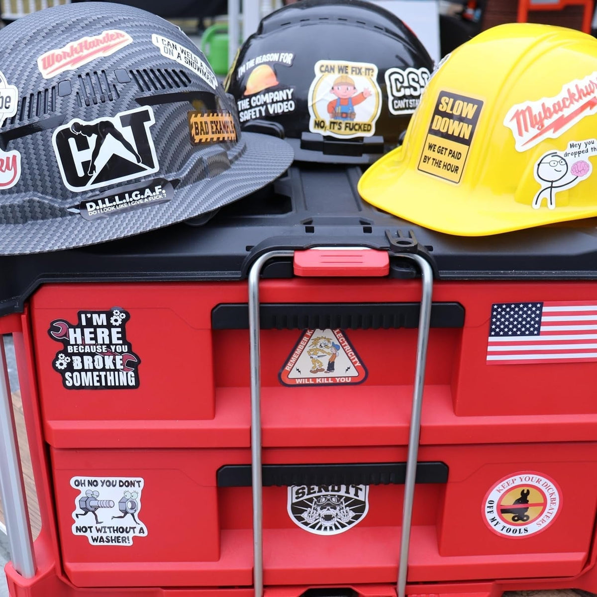 WerkTack™ – Stickers met Karakter voor Echte Vakmannen