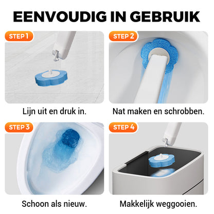FreshSwipe™ - Wegwerp Toiletborstel – Slim, Hygiënisch & Supereenvoudig