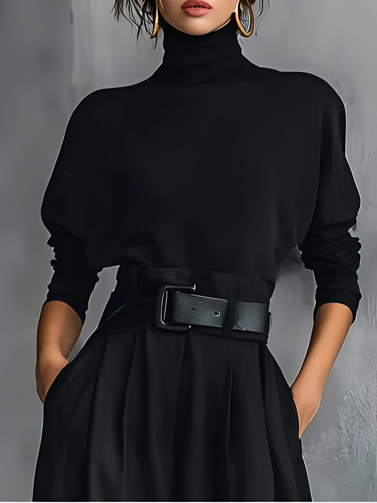 Elvara™ | Elegante Set met Col & Rechte Broek