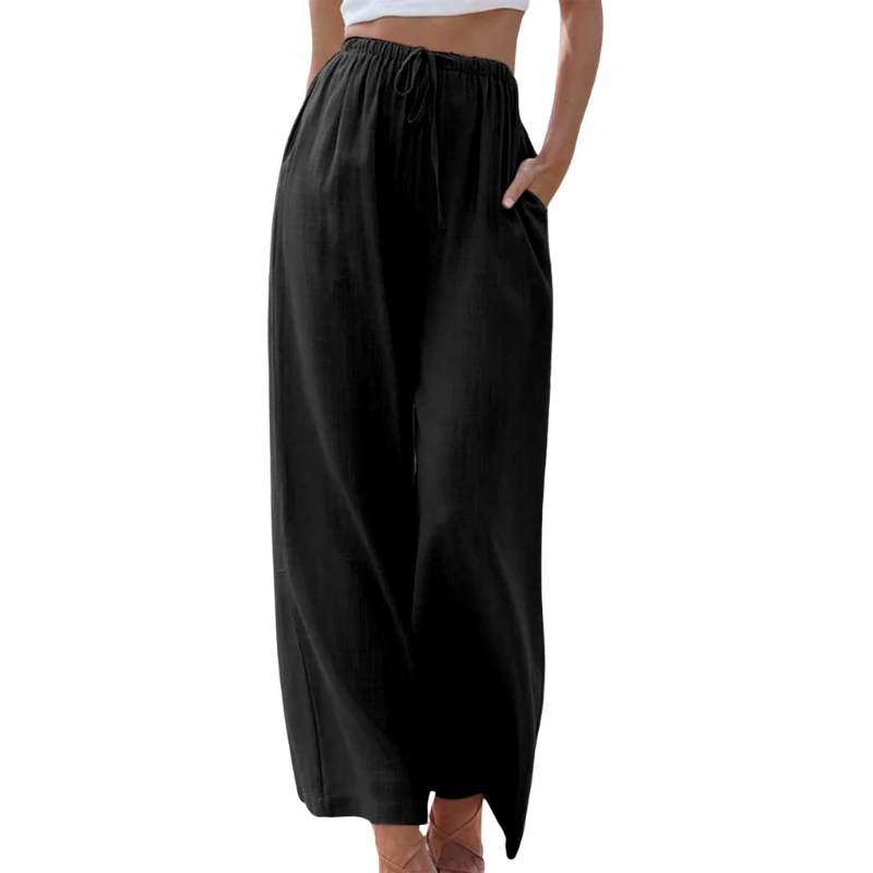 Saar - Elegante katoen-linnen broek