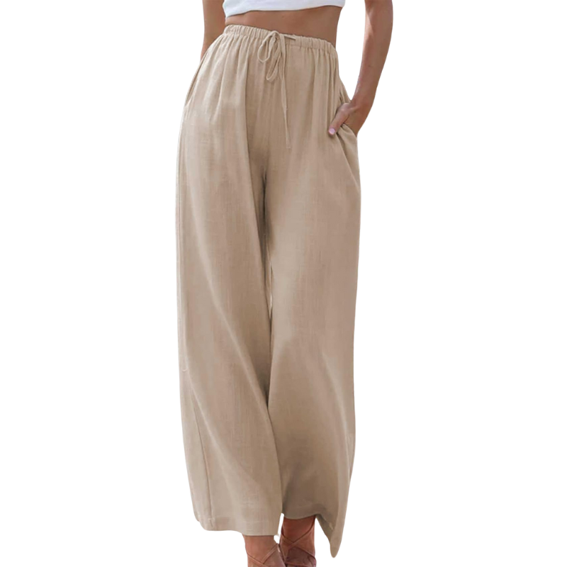 Saar - Elegante katoen-linnen broek