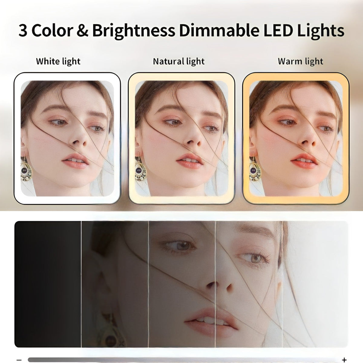 GlowGo™ - Jouw Essentiële Make-up Spiegel voor Onderweg
