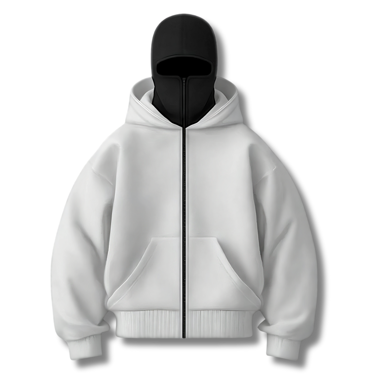 Nexivra™ Zip-Mask Hoodie – Streetwear met karakter en comfort