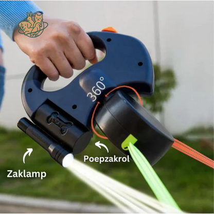 PawSync™ | 2-in-1 Anti-Knoop Hondenriem