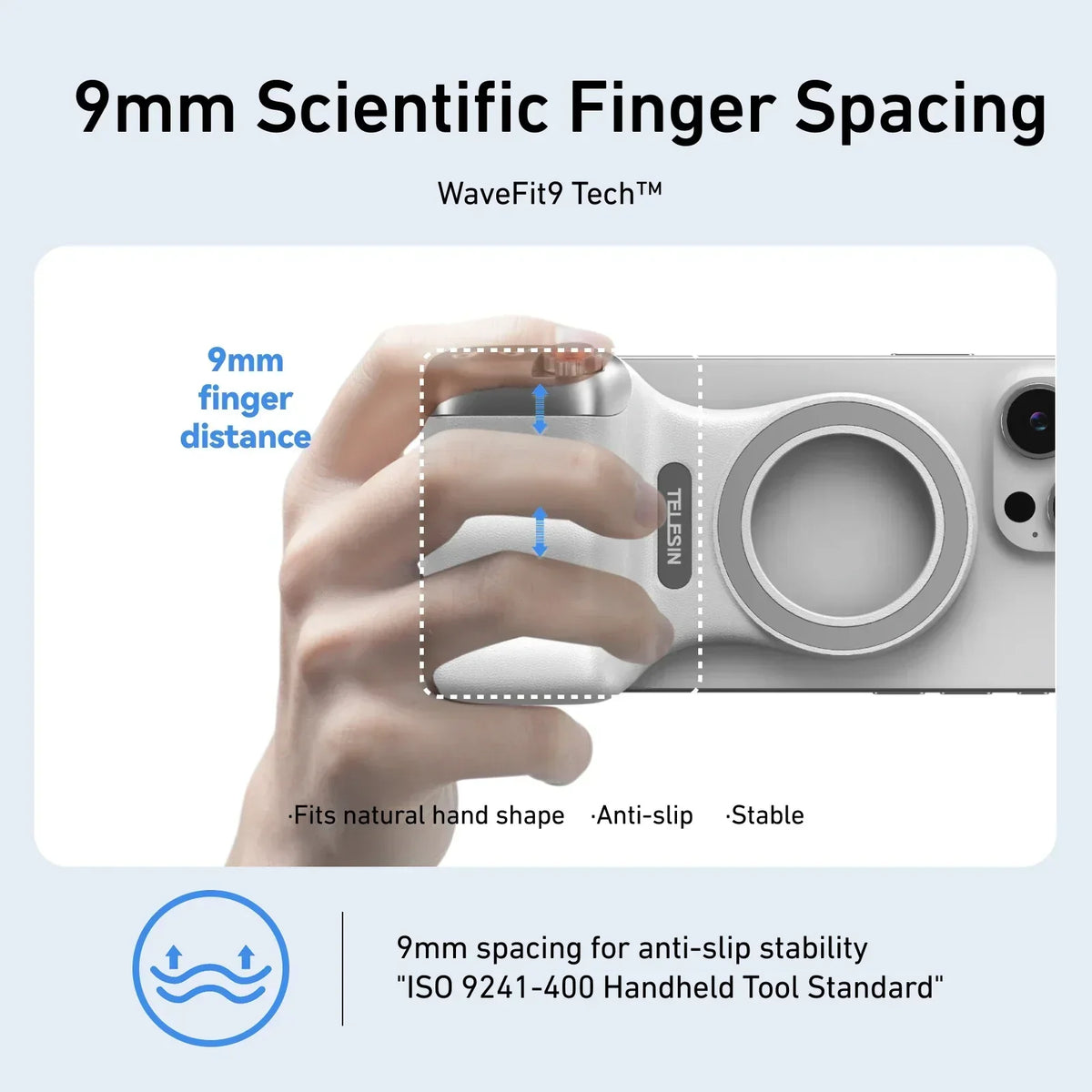 SnapGripX™ – Compacte Magnetische Camera Grip