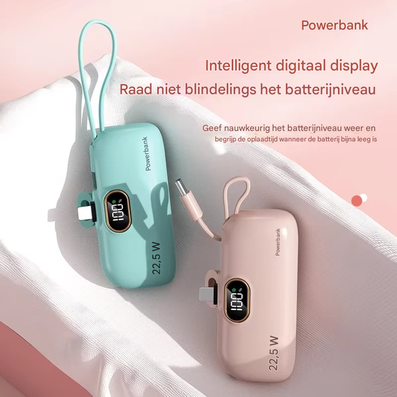 VoltGo™ – De Powerbank die altijd meegaat