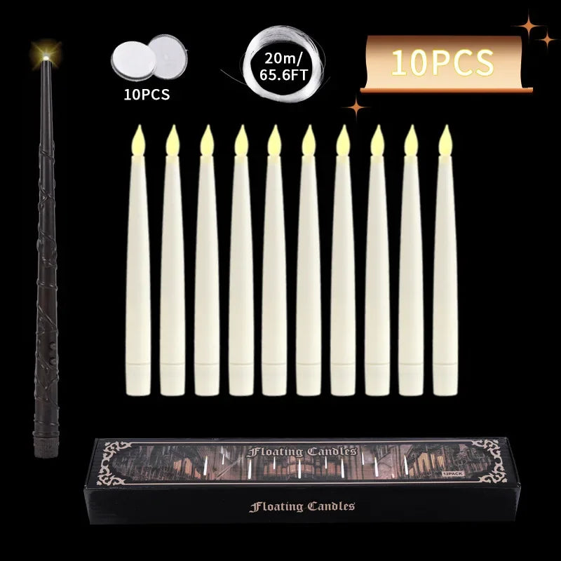 Auralume™ – Creëer een betoverende sfeer met zwevende LED-kaarsen 🕯️