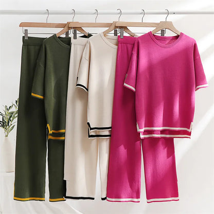 Classy Elastic Knit Lounge 2 Delige Set