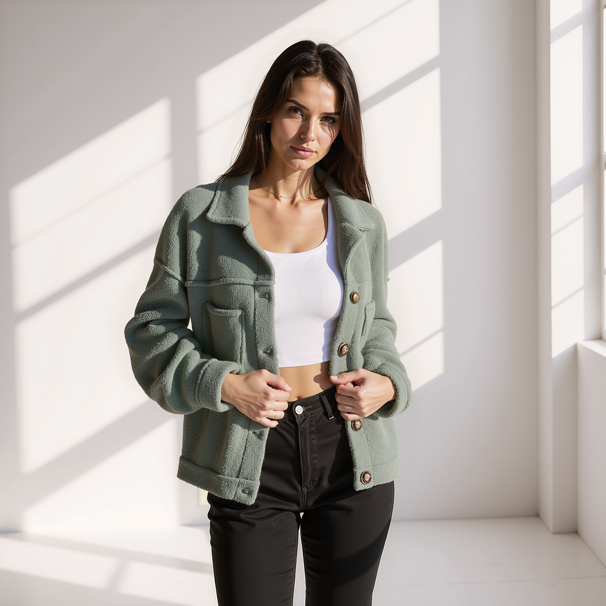 AuroraFleece™ Herfstjas – Stijlvol Warm in Eén | 1+1 Gratis