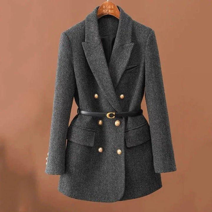 Herringbone Elegance™ Stijlvolle Blazer