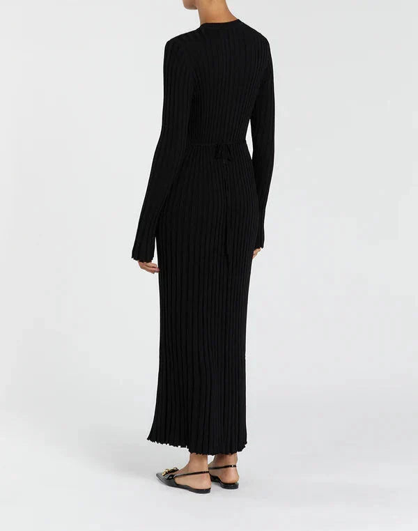 EleganceWear™ - Midi-jurk met lange mouwen