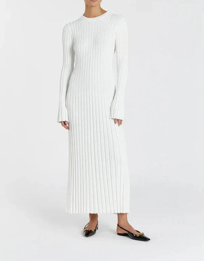 EleganceWear™ - Midi-jurk met lange mouwen