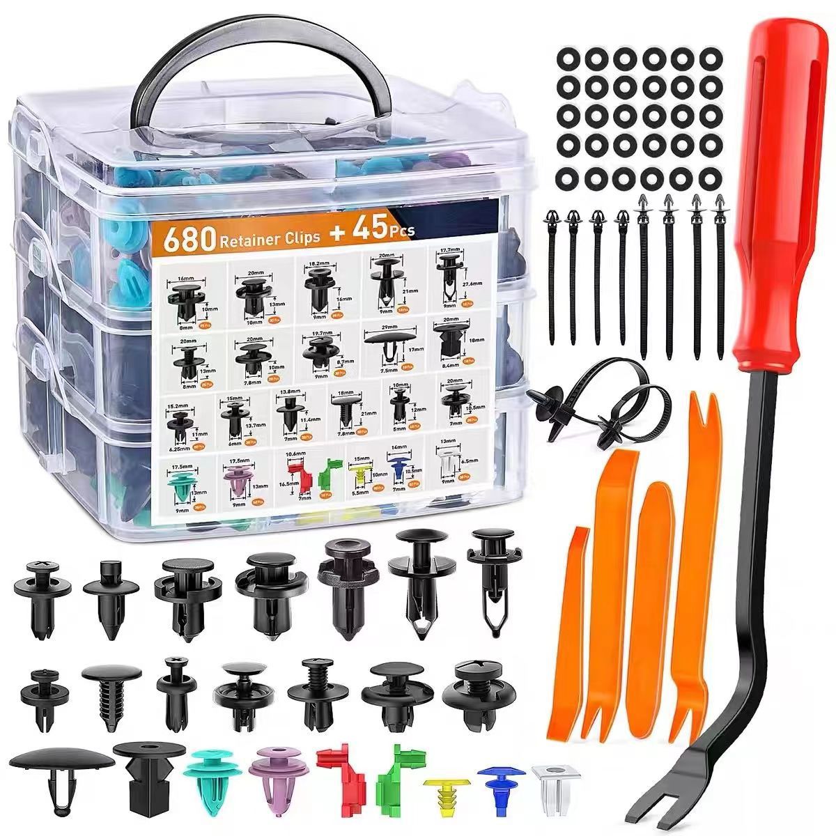 AutoGrip™ – Complete Set Bevestigingsclips voor Auto’s