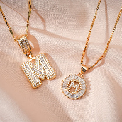 Lustra™ | Luxe Initial Ketting Set | 2 Stuks