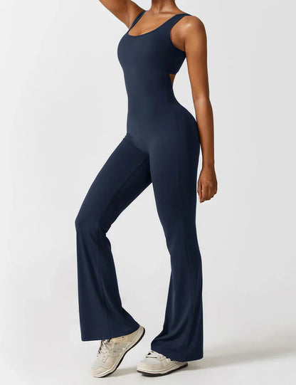 VedaFit™ – Jumpsuit met Flared Fit & Sculpting Effect!