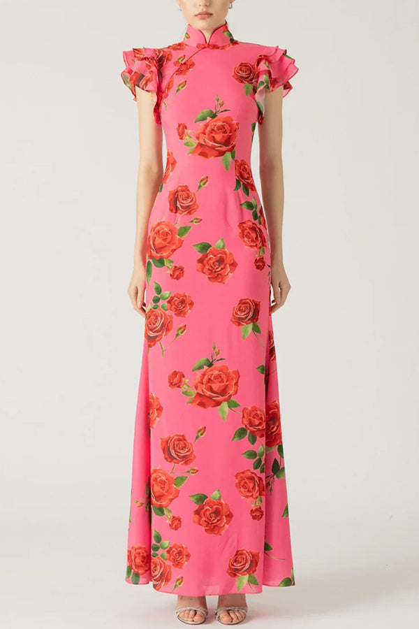 Floréla - Elegante Maxi Jurk met Bloemmotief