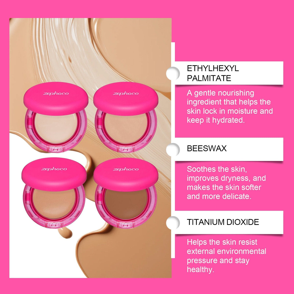 Glowvera™ – Hydraterende Balm Foundation met Luxe Kwast