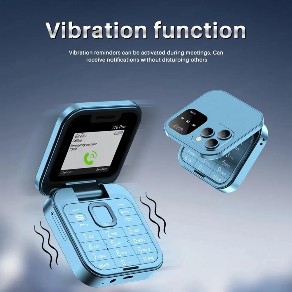 MiniFlip | 2 SIM kaart Opvouwbare mobiele telefoon